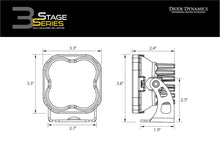 Load image into Gallery viewer, Diode Dynamics Stage Series 3" SAE/DOT Yellow PRO Standard LED Pod (pair)