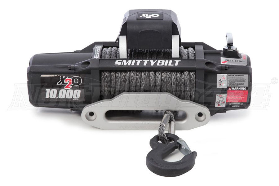 Smittybilt X2O 10K Waterproof Synthetic Rope 10000lb Wireless Winch Gen2 with Fairlead - 98510