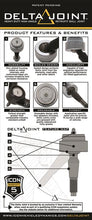 Load image into Gallery viewer, Icon Delta Joint Tubular Upper Control Arm Kit 07-UP FJ/03-UP 4RNR/03-UP GX - 58451DJ
