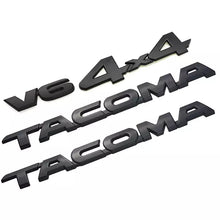 Load image into Gallery viewer, 4 Piece Black Emblem Kit For Tacoma
