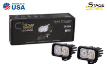 Load image into Gallery viewer, Diode Dynamic Stage Series 2&quot; SAE/DOT White Pro Standard LED Pod SSC2 (pair)
