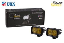 Load image into Gallery viewer, Diode Dynamics Stage Series 2&quot; SAE/DOT Yellow SPORT Standard LED Pod (pair)
