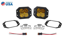Load image into Gallery viewer, Diode Dynamics Stage Series 3&quot; SAE/DOT Yellow Sport Flush Mount LED Pod (pair)
