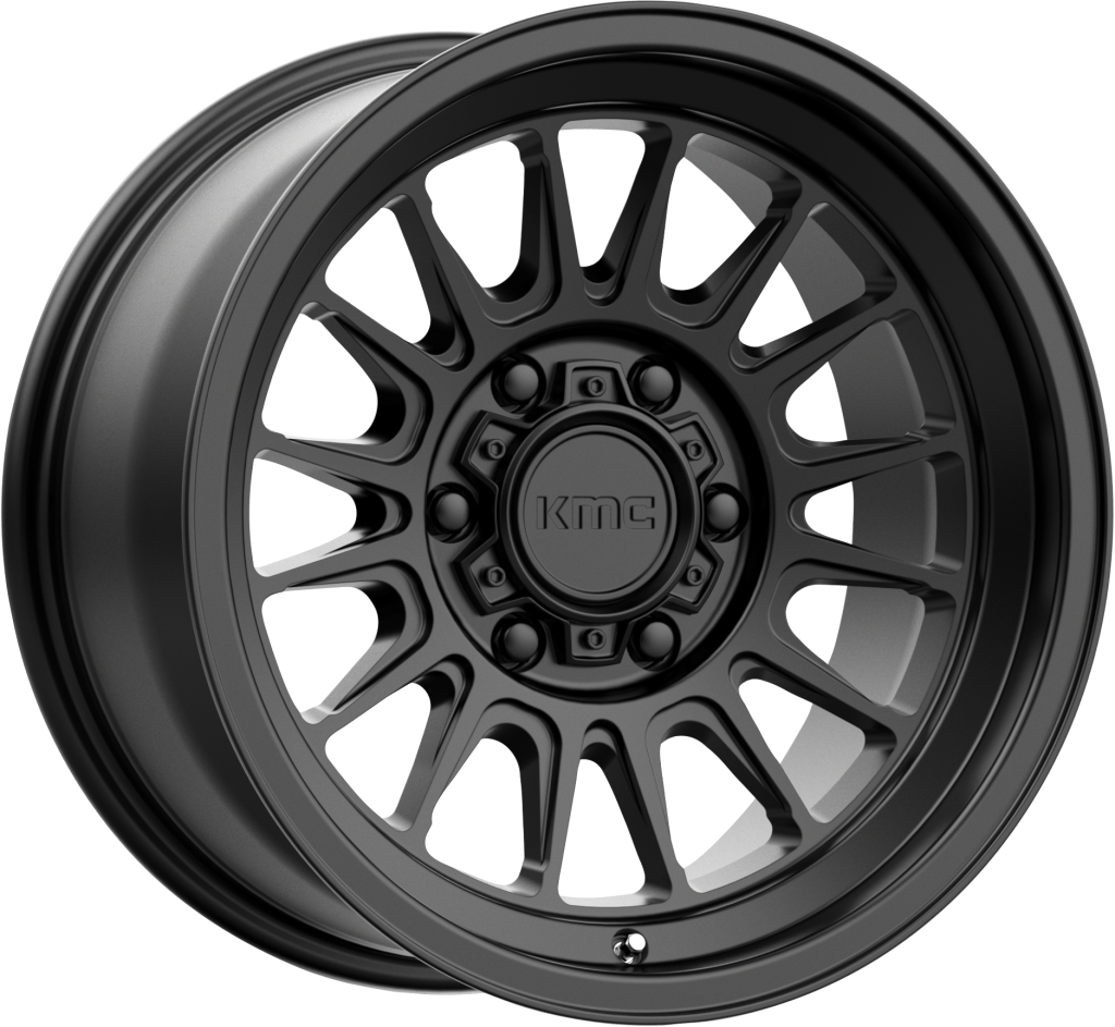 KMC Impact OL Satin Black 16x8, 17x8.5, 17x9