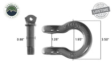 Load image into Gallery viewer, Overland Vehicle Systems Recovery Shackle 3/4&quot; 4.75 Ton - Gray Universal
