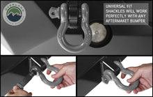 Load image into Gallery viewer, Overland Vehicle Systems Recovery Shackle 3/4&quot; 4.75 Ton - Gray Universal
