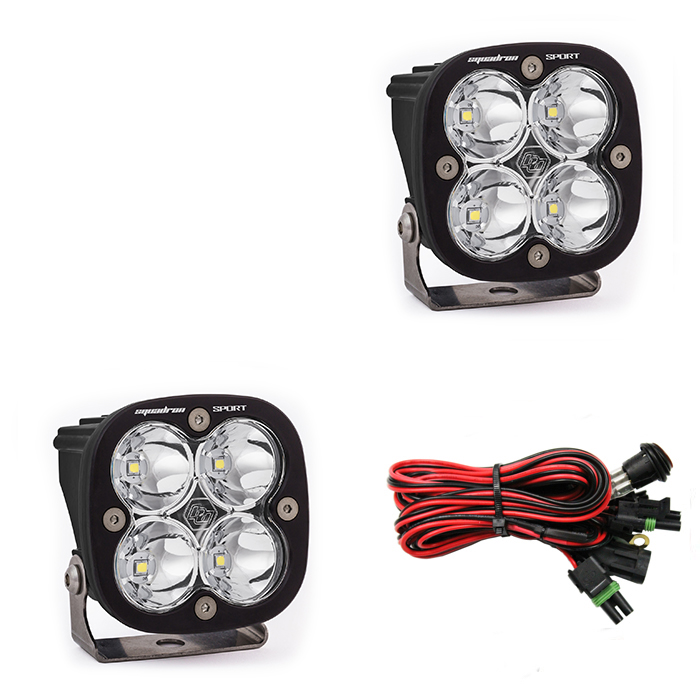 Baja Designs Squadron Sport Work/Scene LED Lights Clear 557806