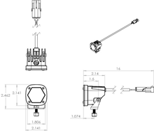 Load image into Gallery viewer, Baja Designs S1 Wide Cornering LED Pod Lights (Amber) - 387815
