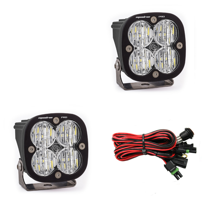 Baja Designs Squadron Pro Wide Cornering LED Lights Clear 497805