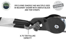 Load image into Gallery viewer, Overland Vehicle Systems Recovery Shackle 3/4&quot; 4.75 Ton - Gray Universal
