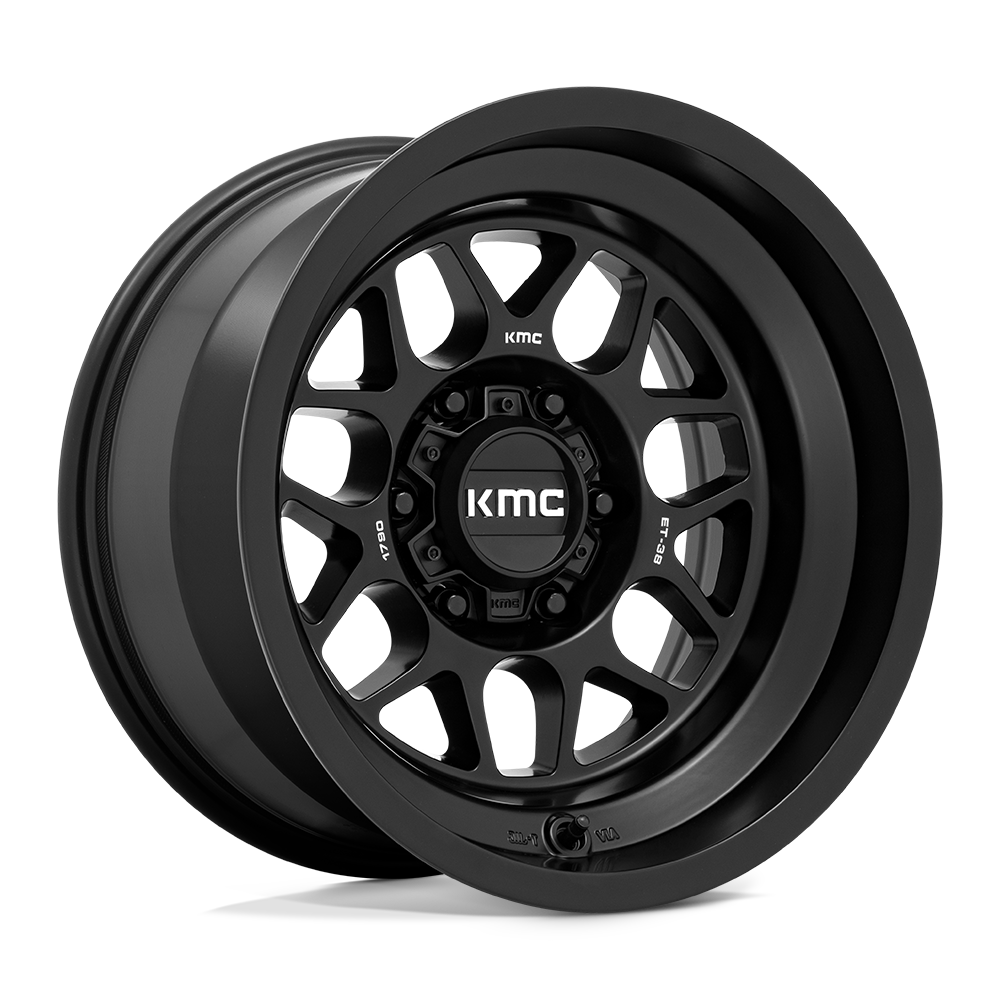 KMC Terra Satin Black 16x8, 17x8.5, 17x9