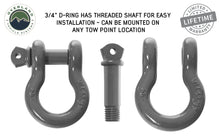 Load image into Gallery viewer, Overland Vehicle Systems Recovery Shackle 3/4&quot; 4.75 Ton - Gray Universal
