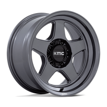 Load image into Gallery viewer, KMC Lobo Matte Anthracite 17x8.5, 17x9
