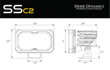 Load image into Gallery viewer, Diode Dynamics Stage Series 2&quot; SAE/DOT Yellow SPORT Standard LED Pod (pair)
