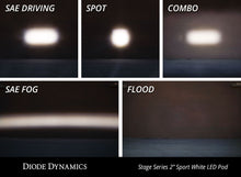 Load image into Gallery viewer, Diode Dynamic Stage Series 2&quot; SAE/DOT White Pro Standard LED Pod SSC2 (pair)

